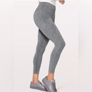 Lululemon Wunder Under High-Rise Tight 28"  Washed Luna Full-On Luxtreme Size 6